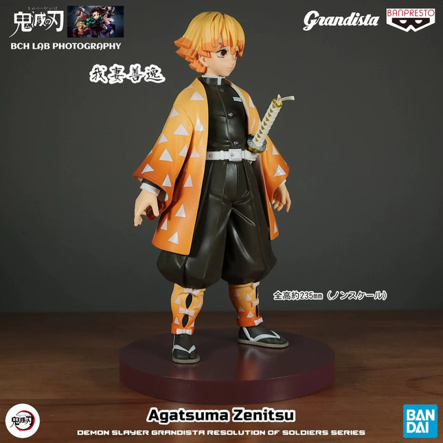 Demon Slayer – Zenitsu Agatsuma – Grandista Figure (Banpresto) | 23 cm Anime Figure OrbiTopia