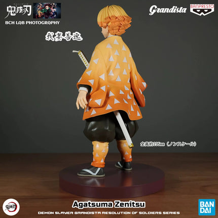 Demon Slayer – Zenitsu Agatsuma – Grandista Figure (Banpresto) | 23 cm Anime Figure OrbiTopia