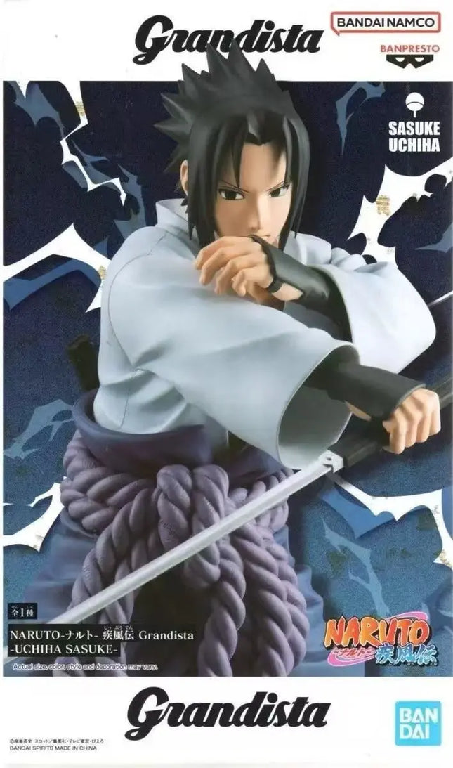 Naruto Shippuden Grandista Sasuke Uchiha Anime Figure | 24cm Banpresto Collectible - OrbiTopia