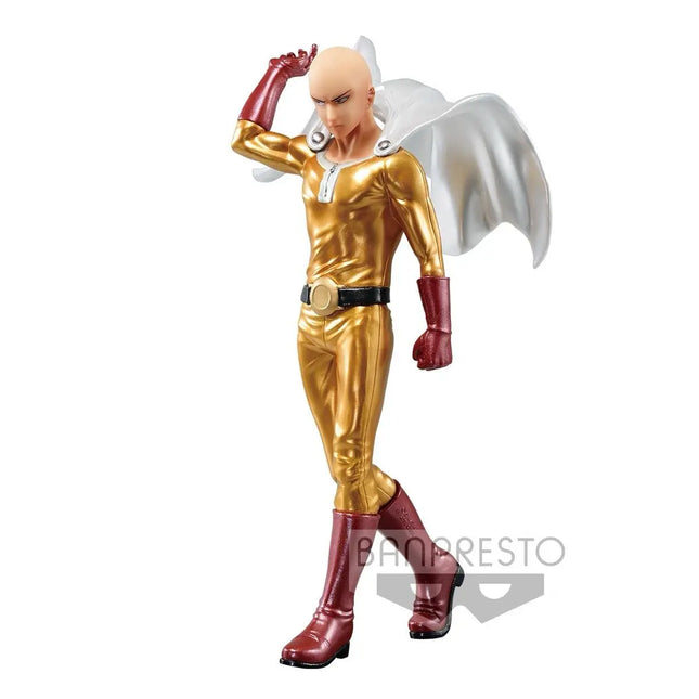 One Punch Man Figure – Saitama DXF Metallic Color | Banpresto Premium | 20cm Anime Figure - OrbiTopia