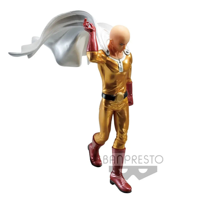 One Punch Man Figure – Saitama DXF Metallic Color | Banpresto Premium | 20cm Anime Figure - OrbiTopia
